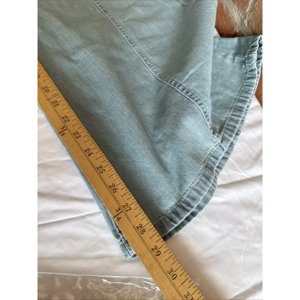 Free People Veritas Wide Leg Jeans Size Small Drawstring‎ Oversized $128